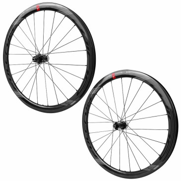 ROUES ROUTE DISQUE 700 FULCRUM WIND 400 CARBONE NOIR CENTERLOCK CASSETTE SHIMANO 11/10 V (PAIRE)