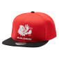 CASQUETTE MALOSSI TYPE SNAPBACK ROUGE/NOIR (LOGO BLANC) 3700948298596