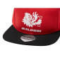 CASQUETTE MALOSSI TYPE SNAPBACK ROUGE/NOIR (LOGO BLANC) 3700948298596