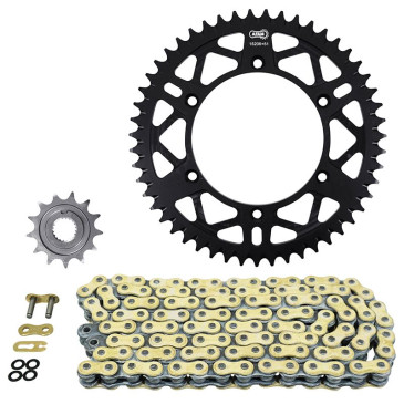 KIT CHAINE ADAPTABLE SHERCO 125 SE 2018> 520 13x51 (DIAM COURONNE 110/125/8.5) (DEMULTIPLICATION ORIGINE) -AFAM- 5400598131769