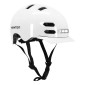 CASQUE VELO ADULTE NEWTON CITY V4 BLANC BRILLANT IN-MOLD AVEC VISIERE ET LOCK TAILLE 55-58 (VENDU EN BOITE) ECLAIRAGE INTEGRE DISCRET 3700948285749