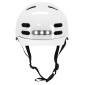 CASQUE VELO ADULTE NEWTON CITY V4 BLANC BRILLANT IN-MOLD AVEC VISIERE ET LOCK TAILLE 55-58 (VENDU EN BOITE) ECLAIRAGE INTEGRE DISCRET 3700948285749