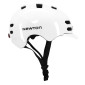 CASQUE VELO ADULTE NEWTON CITY V4 BLANC BRILLANT IN-MOLD AVEC VISIERE ET LOCK TAILLE 55-58 (VENDU EN BOITE) ECLAIRAGE INTEGRE DISCRET 3700948285749