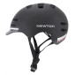 CASQUE VELO ADULTE NEWTON CITY V3 NOIR MAT IN-MOLD AVEC VISIERE ET LOCK TAILLE 55-58 AVEC SYSTEME ECLAIRAGE AVANT ARRIERE INTEGRE EN USB (VENDU EN BOITE) 3700948285756