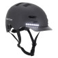 CASQUE VELO ADULTE NEWTON CITY V3 NOIR MAT IN-MOLD AVEC VISIERE ET LOCK TAILLE 58-61 AVEC SYSTEME ECLAIRAGE AVANT ARRIERE INTEGRE EN USB (VENDU EN BOITE) 3700948285763