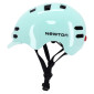 CASQUE VELO ADULTE NEWTON CITY V4 VERT PASTEL IN-MOLD AVEC ECLAIRAGE INTEGRE ET VISIERE ET LOCK TAILLE 55-58 (VENDU EN BOITE) 3700948285831