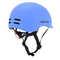 CASQUE VELO ADULTE NEWTON CITY URBAN BLEU MAT IN-MOLD AVEC VISIERE ET LOCK TAILLE 55-58 (VENDU EN BOITE) ECLAIRAGE INTEGRE SUR MOLETTE REGLAGE 3700948285732