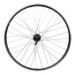 ROUE VTC PATIN BLOCAGE 700 x 35 - 28" M260 ARRIERE NOIR RENFORCE MOYEU SHIMANO DEORE NOIR CASSETTE 9/10V SPECIAL LOUEUR (JANTE DOUBLE PAROI AVEC OEILLETS) JANTE 19C 32 RAYONS NOIRS - RESISTE 140KGS 3660429073473