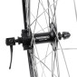 ROUE VTC PATIN BLOCAGE 700 x 35 - 28" M240 AVANT NOIR RENFORCE MOYEU SHIMANO DEORE NOIR SPECIAL LOUEUR (JANTE DOUBLE PAROI AVEC OEILLETS-RAYONNAGE INOX) JANTE 19C 32 RAYONS INOX - RESISTE 140KGS 3660429073275