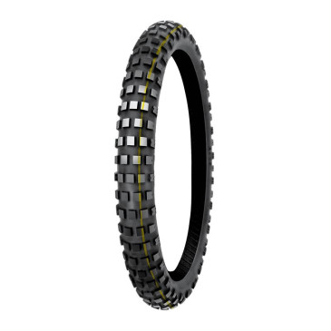 PNEU MOTO 21'' 90/90-21 (3.00-21) MITAS ENDURO TRAIL XT + M+S FRONT 54T TL (TRAIL OFF ROAD DAKAR YELLOW) 3831126107963