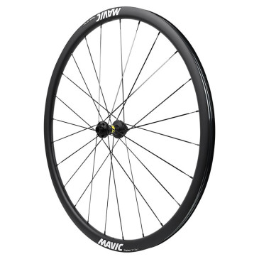 ROUE ROUTE DISQUE 700 MAVIC KSYRIUM 30 AVANT CENTERLOCK TUBELESS READY AXE TRAVERSANT 12/100 NOIR JANTE 622-19 3701380914396