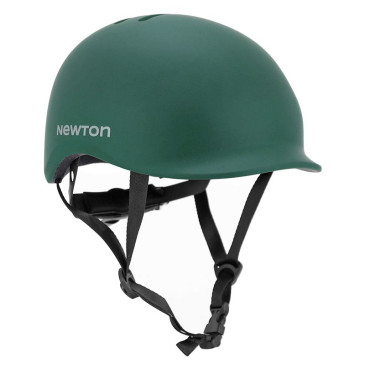 CASQUE VELO ADULTE NEWTON CITY URBAN VERT MAT IN-MOLD AVEC VISIERE ET LOCK TAILLE 55-58 (VENDU EN BOITE) ECLAIRAGE INTEGRE SUR MOLETTE REGLAGE 3700948285855