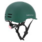 CASQUE VELO ADULTE NEWTON CITY URBAN VERT MAT IN-MOLD AVEC VISIERE ET LOCK TAILLE 55-58 (VENDU EN BOITE) ECLAIRAGE INTEGRE SUR MOLETTE REGLAGE 3700948285855