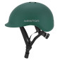 CASQUE VELO ADULTE NEWTON CITY URBAN VERT MAT IN-MOLD AVEC VISIERE ET LOCK TAILLE 58-61 (VENDU EN BOITE) ECLAIRAGE INTEGRE SUR MOLETTE REGLAGE 3700948285879