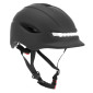 CASQUE TROTTINETTE ADULTE CITY CP02 NOIR ECLAIRAGE INTEGRE TAILLE UNIVERSELLE REGLAGE MOLETTE - SELECTION P2R- 8435764421945