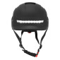 CASQUE TROTTINETTE ADULTE CITY CP02 NOIR ECLAIRAGE INTEGRE TAILLE UNIVERSELLE REGLAGE MOLETTE - SELECTION P2R- 8435764421945