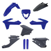 CARROSSERIE/CARENAGE MOTO ENDURO SHERCO 125, 250 SE-R 2025, 250, 300, 450, 500 SEF-R 2025 BLEU/GRIS (KIT PLASTIQUES 10 PIECES) -POLISPORT- 5604415165726