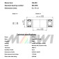 ROULEMENT MARWI 608 2RS 8x22x7 CB-042 (VENDU PAR 10) COMPATIBLE MAVIC 8590966110421