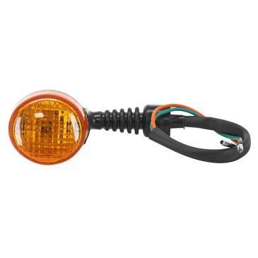 CLIGNOTANT SCOOT ADAPTABLE MBK 50 NITRO / YAMAHA 50 AEROX NOIR CABOCHON ORANGE A AMPOULE(VENDU A L'UNITE) -SELECTION P2R- 3701213439348