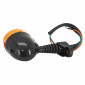 CLIGNOTANT SCOOT ADAPTABLE MBK 50 NITRO / YAMAHA 50 AEROX NOIR CABOCHON ORANGE A AMPOULE(VENDU A L'UNITE) -SELECTION P2R- 3701213439348