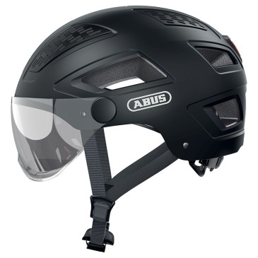 CASQUE VELO ADULTE ABUS URBAIN HYBAN 2.0 ACE VELVET BLACK TAILLE L (56-61cm) REGLAGE MOLETTE 4003318869358