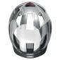 CASQUE VELO ADULTE ABUS URBAIN HYBAN 2.0 CHROME ARGENT TAILLE M (52-58cm) REGLAGE MOLETTE 4003318401848