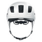 CASQUE VELO ADULTE ABUS URBAIN HYBAN 2.0 BLANC POLAIRE ECLAIRAGE INTEGRE TAILLE L (56-61cm) REGLAGE MOLETTE 4003318869037