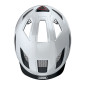 CASQUE VELO ADULTE ABUS URBAIN HYBAN 2.0 BLANC POLAIRE ECLAIRAGE INTEGRE TAILLE L (56-61cm) REGLAGE MOLETTE 4003318869037