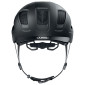 CASQUE VELO ADULTE ABUS URBAIN HYBAN 2.0 VELOURS NOIR ECLAIRAGE INTEGRE TAILLE L (56-61cm) REGLAGE MOLETTE 4003318869006