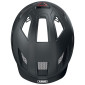 CASQUE VELO ADULTE ABUS URBAIN HYBAN 2.0 VELOURS NOIR ECLAIRAGE INTEGRE TAILLE L (56-61cm) REGLAGE MOLETTE 4003318869006