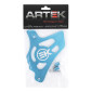 SPROCKET COVER 50 WITH GEARBOX ARTEK FOR MINARELLI 50 AM6/BETA 50 RR/RIEJU 50 MRT/SHERCO 50 SM-R, SE-R ALU CNC BLUE 3700948292334