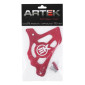 CACHE PIGNON 50 A BOITE ARTEK POUR MINARELLI 50 AM6/BETA 50 RR/RIEJU 50 MRT/SHERCO 50 SM-R, SE-R ALU CNC ROUGE 3700948292341