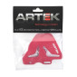 PLATINE DE PROTECTION MAITRE CYLINDRE FREIN ARRIERE 50 A BOITE ARTEK UNIVERSEL 40-50 mm ENTRAXE ALU CNC ROUGE 3700948292402