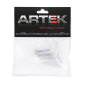 ARTEK CLUTCH ROD STOP 50 GEARBOX FOR MINARELLI 50 AM6/BETA 50 RR/RIEJU 50 MRT/SHERCO 50 SM-R, SE-R ALU CNC SILVER 3700948292488