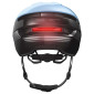 CASQUE VELO ADULTE ABUS PURL-Y ACE BLEU GLACIER ECLAIRAGE INTEGRE TAILLE L (57-61cm) REGLAGE MOLETTE 4003318979255