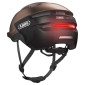 CASQUE VELO ADULTE ABUS PURL-Y ACE MARRON ECLAIRAGE INTEGRE TAILLE M (54-58cm) REGLAGE MOLETTE 4003318979156