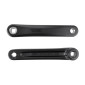 MANIVELLE DROITE + GAUCHE LONGUEUR 170mm ALU NOIR JIS POUR MOTEUR SHIMANO E5000 (PAIRE) 8059796065108