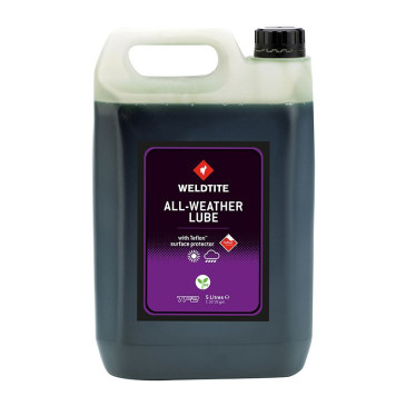 LUBRIFIANT VELO CHAINE WELDTITE TF2 ALL WEATHER PERFORMANCE TOUTES CONDITIONS AU TEFLON (5L) 5013863030492