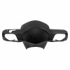 FRONT HANDLEBAR COVER (FOR SQUARE SHAPED SWITCH) "PIAGGIO GENUINE PART" PIAGGIO 50 TYPHOON 2018>/APRILIA 50 SR GLOSS BLACK -SP1B006986000NT-