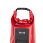 SACOCHE DE FOURCHE VELO ZEFAL Z ADVENTURE DRY BAG ROUGE ETANCHE FIXATION SANGLES AUTO-AGGRIPANTES / CLIPS (Lg28.5cm - 4LITRES) CHARGE MAXI 2.5kgs (SUPPORT FIXATION NON INCLUS REF: 199763) 3420586603148