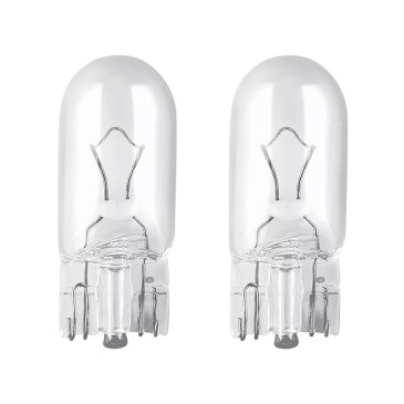 AMPOULE/LAMPE STANDARD 12V 5W CULOT W2,1x9,5d NORME W5W T10 WEDGE BLANC (FEU DE POSITION) (BLISTER DE 2) -OSRAM- 4062172395885