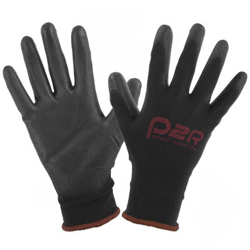 GANTS ATELIER P2R POLYURETHANE NOIR HOMOLOGUE CE - TAILLE 9 (L) (PAIRE) 3700948289358