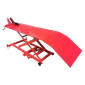 LIFT TABLE for MOTORBIKE - STEEL MADE - RED - SIZE 180x60 cm - Minimum Height 21 CM / Maxi 71 cm (MAX LOAD 450 kg) 3700948219294