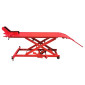 LIFT TABLE for MOTORBIKE - STEEL MADE - RED - SIZE 180x60 cm - Minimum Height 21 CM / Maxi 71 cm (MAX LOAD 450 kg) 3700948219294