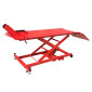 LIFT TABLE for MOTORBIKE - STEEL MADE - RED - SIZE 180x60 cm - Minimum Height 21 CM / Maxi 71 cm (MAX LOAD 450 kg) 3700948219294