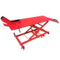 LIFT TABLE for MOTORBIKE - STEEL MADE - RED - SIZE 180x60 cm - Minimum Height 21 CM / Maxi 71 cm (MAX LOAD 450 kg) 3700948219294