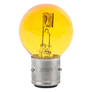 AMPOULE/LAMPE STANDARD 12V 35/35W CULOT BA21d JAUNE (PROJECTEUR) (VENDU A L'UNITE) -SELECTION P2R- 3701213434572