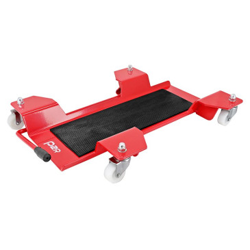 MOTORBIKE MOVER - UNIVERSAL P2R - STEEL MADE- Red - With wheels (MAX LOAD 200 kg) 3700948219256