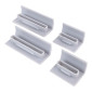 CLIPS DE PORTE BAGAGE CYCLO ADAPTABLE PEUGEOT 103, 102 GRIS -SELECTION P2R- 3700948302231