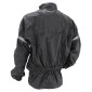 VESTE DE PLUIE ADX ECO NOIR S (DOUBLURE + BANDE REFLECHISSANTE + COL VELOURS + GOUTTIERE + SOUFFLET DORSALE POUR EVITER LE FLOTTEMENT EN ROULANT...) 3700948013373